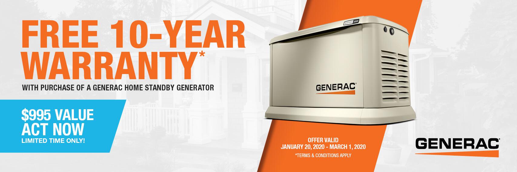 Homestandby Generator Deal | Warranty Offer | Generac Dealer | Schenectady, NY